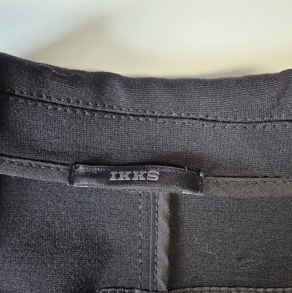 IKKS Women’s Blazer Knit Jacket Double Breasted Size 34 XSmall Black Label - Picture 9 of 11